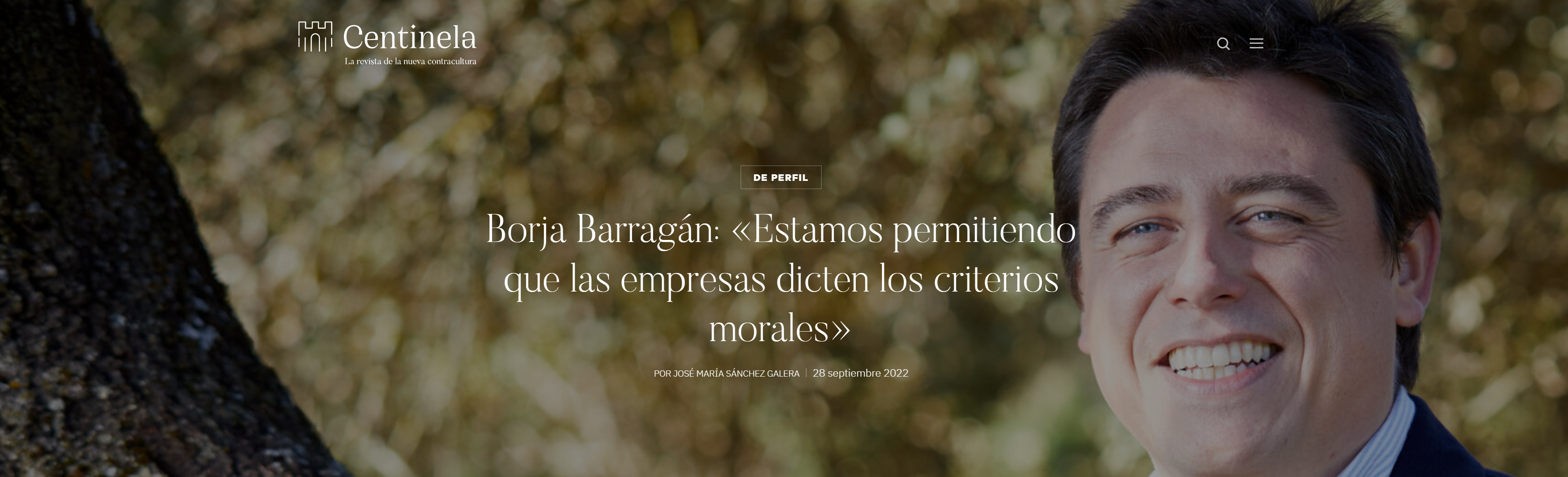 Lee más sobre el artículo Borja Barragán: «Estamos permitiendo que las empresas dicten los criterios morales»